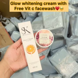 Glow Whitening Cream With Free Vit-C Facewash